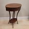 Antique French Side Table in Mahogany and Inlaid Brass, 1830 5