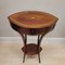 Antique French Side Table in Mahogany and Inlaid Brass, 1830 6