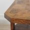 Mesa auxiliar vintage octogonal de chapa de madera de raíz, Imagen 7