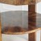 Mesa auxiliar vintage octogonal de chapa de madera de raíz, Imagen 8