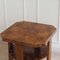 Vintage Octagonal Side Table in Root Wood Veneer 3