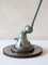 Vintage French Industrial Jielde Table Lamp in Green Patina from Jieldé, 1950s, Image 2