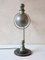 Vintage French Industrial Jielde Table Lamp in Green Patina from Jieldé, 1950s 8