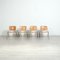 DSC Axis 106 Chairs by Giancarlo Piretti for Castelli, 1970s, Set of 4, Image 3