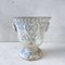 Antikes Weiß mit blauer Emaille & Gusseisen Vase von Paris en Cie 1