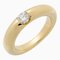 CARTIER Ellipse 0.25ct Diamond #48 Ladies Ring 750 Yellow Gold No. 8, Immagine 1