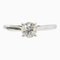 CARTIER solitaire diamond ring Pt950 platinum 0.39ct G VS1 EX 2.8g 1