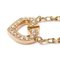 CARTIER K18PG Collar de corazón con C en oro rosa y diamantes 5.1g 40cm Señoras, Imagen 3