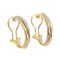 Cartier Trinity Earrings K18 Yg Pg Wg 3 Color Three Gold Hoop 750 Clip On, Set of 2 3