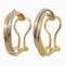 Cartier Trinity Boucles d'oreilles K18 Yg Pg Wg 3 Color Three Gold Hoop 750 Clip On, Set de 2 1