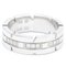 CARTIER Tank Francaise White Gold [18K] Fashion Diamond Band Ring Silver, Image 4