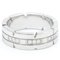 CARTIER Tank Francaise White Gold [18K] Fashion Diamond Band Ring Silver 2