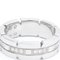 CARTIER Tank Francaise White Gold [18K] Anello Fashion Diamond Band in argento, Immagine 8