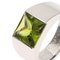 CARTIER Tank Peridot #50 Ring K18 Weißgold Damen 9