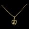 2C Heart Charm Necklace in 750 Engraved Gold from Cartier 1