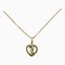 2C Heart Charm Necklace in 750 Engraved Gold from Cartier 1