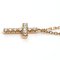CARTIER K18PG Rotgold Symbol Kreuz Halskette B7221800 Diamant 2.9g 37-40cm Damen 3