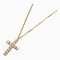 CARTIER K18PG Collar con cruz con símbolo de oro rosa B7221800 Diamante 2.9g 37-40cm Señoras, Imagen 1
