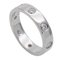 CARTIER Ring Women's 750WG 8P Full Diamond Love White Gold #48 Approx. No. 8 Polished 4