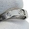 CARTIER Ring Women's 750WG 8P Full Diamond Love White Gold #48 Approx. No. 8 Polished 6
