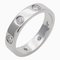 CARTIER Ring Women's 750WG 8P Full Diamond Love White Gold #48 Approx. No. 8 Polished, Image 1