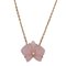 CARTIER Necklace Women's 750PG 1P Diamond Caress Dorkide Pal Pink Gold, Image 6