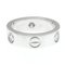 CARTIER Love Love Ring White Gold [18K] Fashion Diamond Band Ring Silver, Image 4