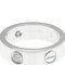 CARTIER Love Love Ring White Gold [18K] Fashion Diamond Band Ring Silver 9