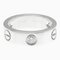 CARTIER Love Love Ring White Gold [18K] Fashion Diamond Band Ring Silver, Image 1