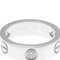 CARTIER Love Love Ring White Gold [18K] Fashion Diamond Band Ring Silver, Image 6