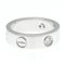 CARTIER Love Love Ring White Gold [18K] Fashion Diamond Band Ring Silver 3
