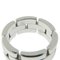 CARTIER Mailon Panthere 3 Row B4075000 K18 White Gold No. 10.5 Women's Ring 5