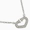 CARTIER C Heart B7008300 K18 White Gold x Diamond Women's Necklace 1