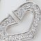 CARTIER C Heart Necklace K18WG 17P Diamond White Gold Women's 8