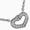 CARTIER C Heart Necklace K18WG 17P Diamond White Gold Women's, Image 1