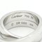 CARTIER Paris Ring Weißgold [18K] Fashion No Stone Band Ring Silber 9