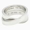 CARTIER Paris Ring White Gold [18K] Fashion No Stone Band Ring Silver 1