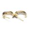Cartier Trinity De No Stone Pink Gold [18K],White Gold [18K],Yellow Gold [18K] Hoop Earrings Gold,Pink Gold,Silver, Set of 2 6