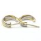 Cartier Trinity De No Stone Pink Gold [18K],White Gold [18K],Yellow Gold [18K] Hoop Earrings Gold,Pink Gold,Silver, Set of 2 5