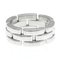CARTIER Maillon Panthere Ring White Gold [18K] Fashion No Stone Band Ring Silver 3