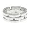 CARTIER Maillon Panthere Ring White Gold [18K] Fashion No Stone Band Ring Silver 5