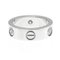 CARTIER Love Love Ring White Gold [18K] Fashion Diamond Band Ring Silver 4