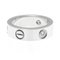 CARTIER Love Love Ring White Gold [18K] Fashion Diamond Band Ring Silver 3