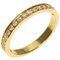 CARTIER Diamond Half Eternity #50 Ring K18 Pink Gold Women's 3