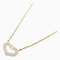 CARTIER C Heart Diamond Necklace Necklace Clear K18PG[Rose Gold] Clear 1