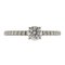 No. 7 Platinum Diamond Solitaire Ring from Cartier 3