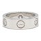 CARTIER Love half diamond ring Ring Clear K18WG[WhiteGold] Clear, Image 3