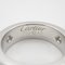 CARTIER Love half diamond ring Ring Clear K18WG[WhiteGold] Clear, Image 4