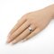 CARTIER Love half diamond ring Ring Clear K18WG[WhiteGold] Clear 6