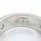CARTIER Love half diamond ring Ring Clear K18WG[WhiteGold] Clear 4